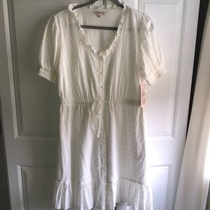 Nanette Lepore Eyelet White Dress Women’s Size‎ 12 NW